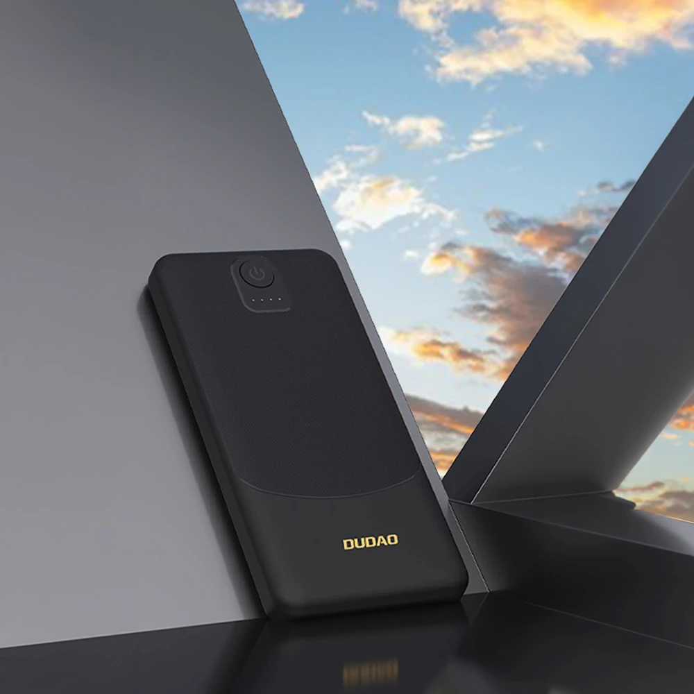 Dudao K10Pro Power Bank 2.4A 20000mAh 2 x USB-A - Juodas