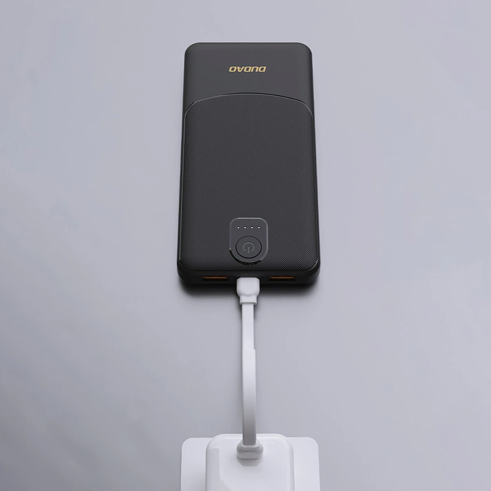 Dudao K10Pro Power Bank 2.4A 20000mAh 2 x USB-A - Juodas