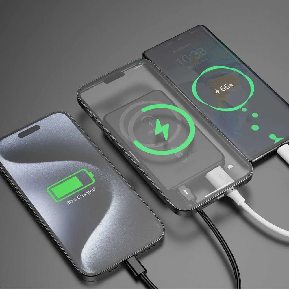 Dudao K14S USB-C / MagSafe wireless powerbank 20W 5000mAh – juodos spalvos