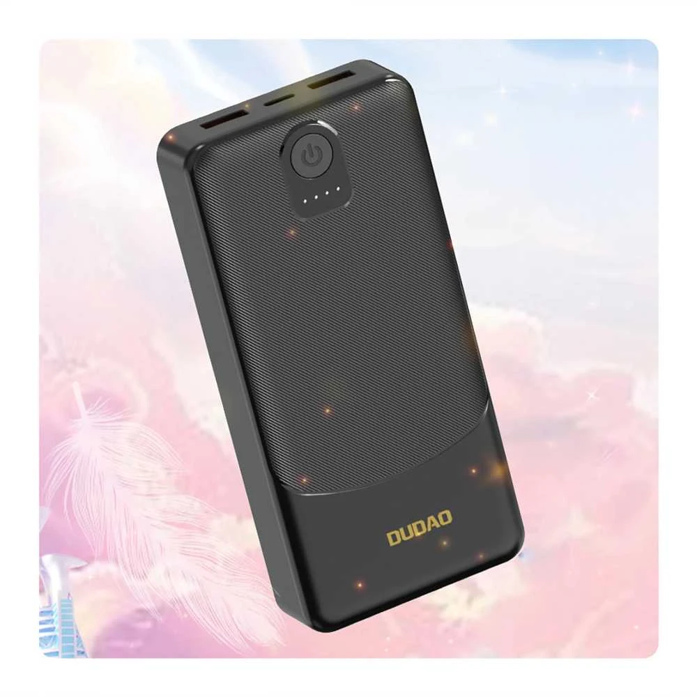 Powerbank Dudao K10Pro 2.4A 20000mAh 2 x USB-A - baltos spalvos