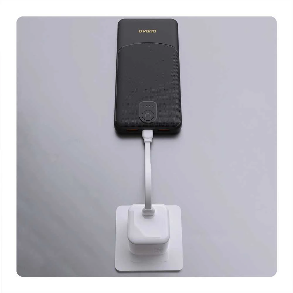 Powerbank Dudao K10Pro 2.4A 20000mAh 2 x USB-A - baltos spalvos