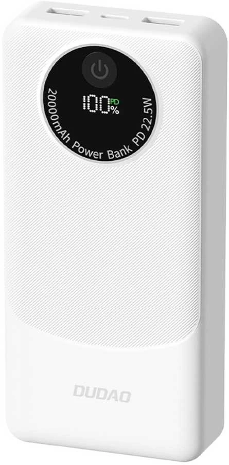 Powerbank Dudao K12Pro 22.5W PD 20000mAh USB-A, USB-C - juodos spalvos