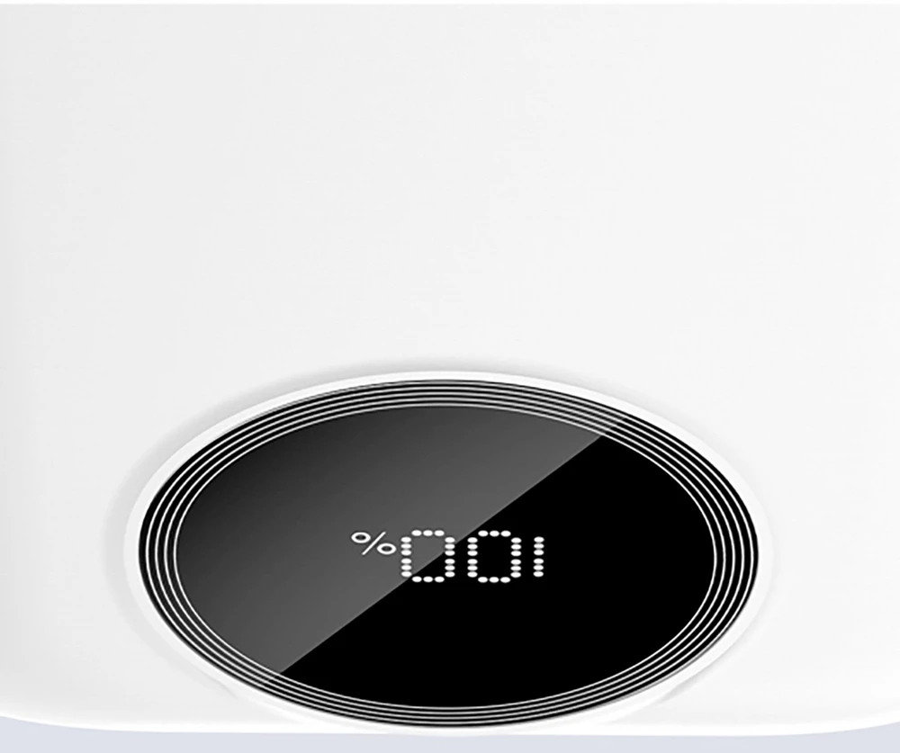 Dudao K13 10000mAh išorinė baterija su įmontuotu laidu – balta