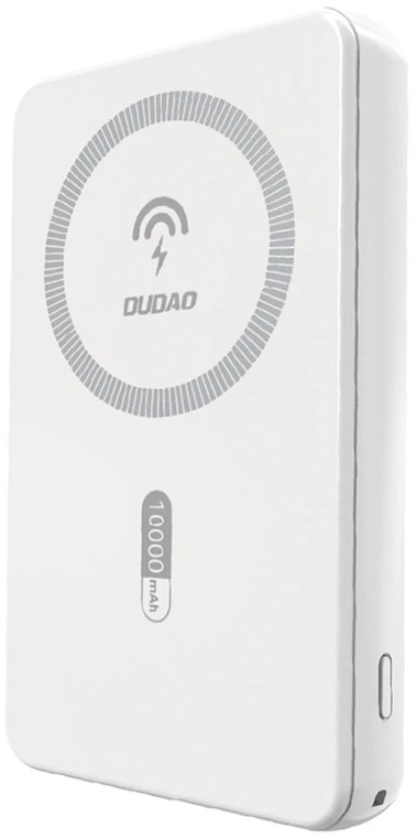 Dudao K14S magnetinė išorinė baterija 20W 5000mAh 1x USB-A 1x USB-C - Baltas