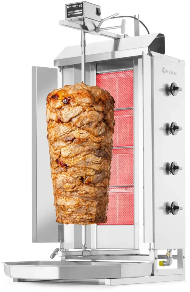 Dujinė orkaitė kebabui ir giroskopui su terminiu dangteliu Profi Line - Hendi 226001