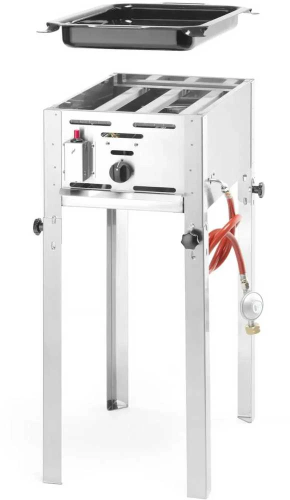 Dujinė kepsninė su keptuve „Grilis Master Mini“ 340x540x(A)840 mm 5,8 kW - Hendi 154700
