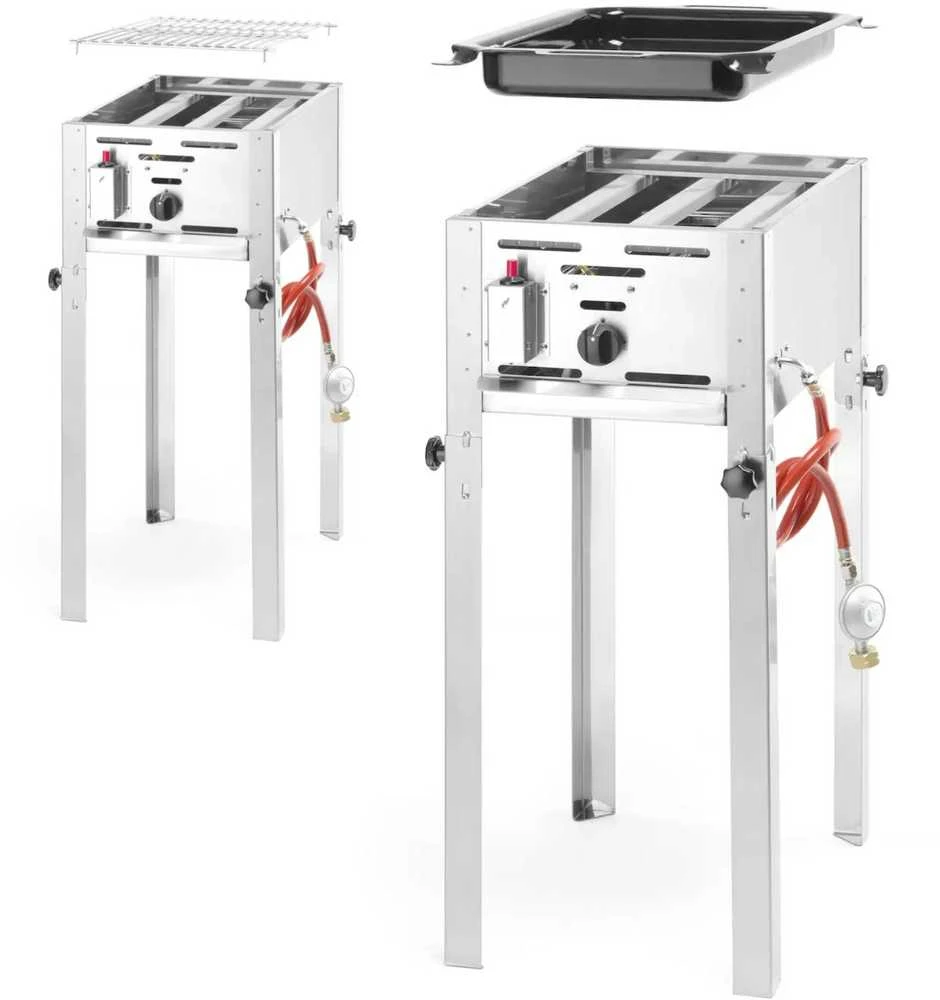 Dujinė kepsninė su keptuve „Grilis Master Mini“ 340x540x(A)840 mm 5,8 kW - Hendi 154700