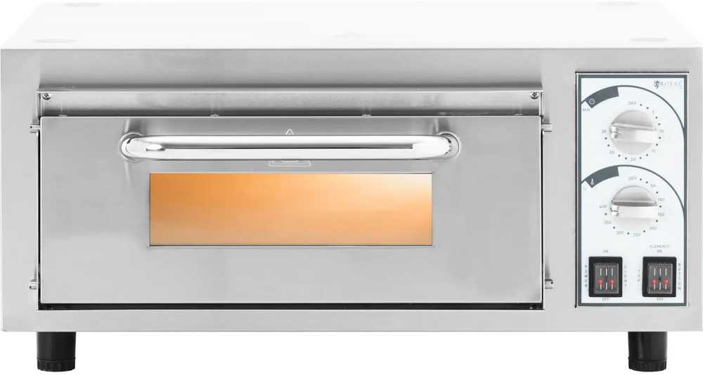 Elektrinė krosnelė Royal Catering Profesionali vienos kameros picos orkaitė 1 picai. 35 cm 2200 W