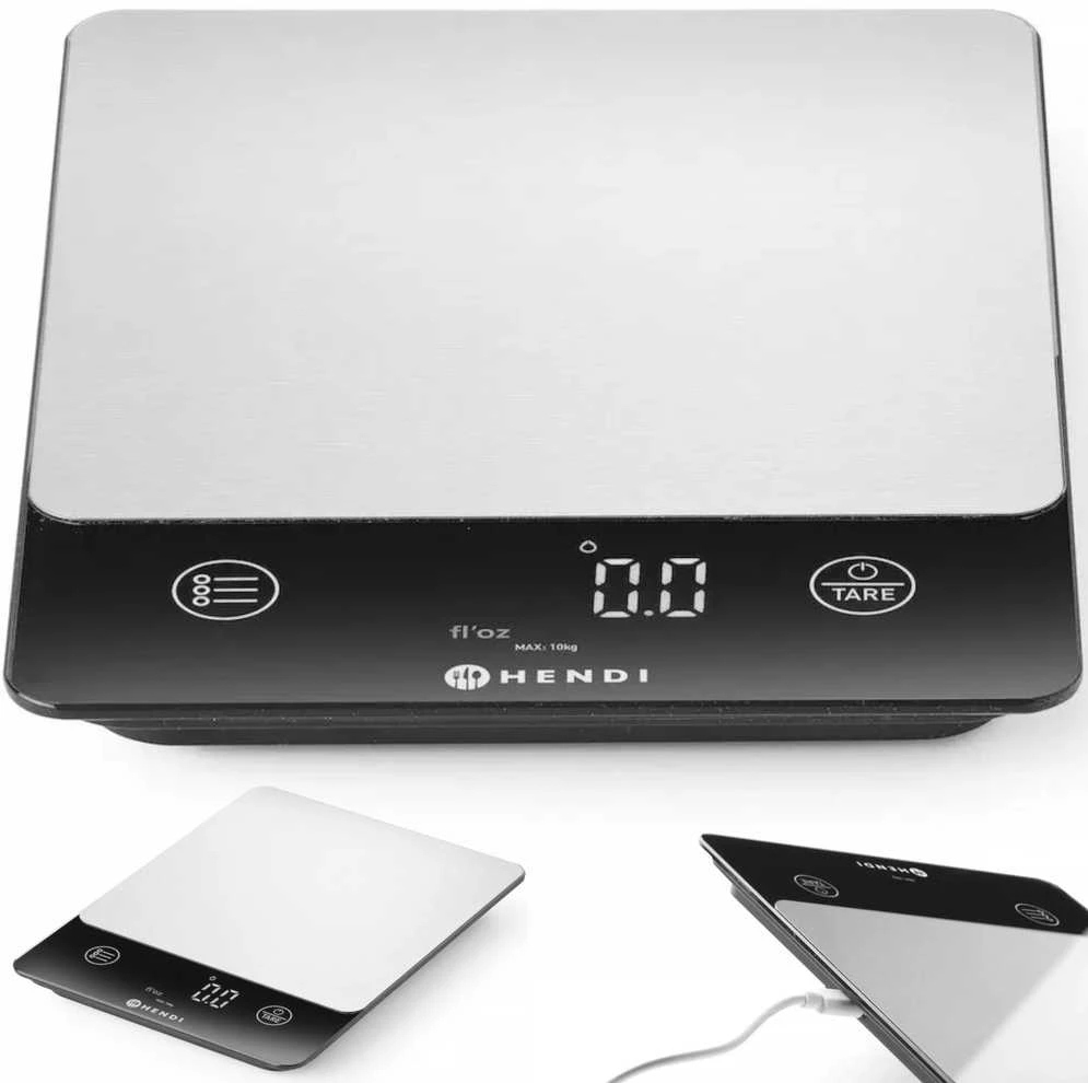 Elektroninės virtuvinės svarstyklės 10 000 g / 1 g - Hendi 580028