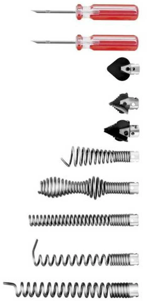 Elektrinio vamzdžių valymo stūmoklio mašinos sk. 20–150 mm MSW POWER DRAIN CLEAN 2.3E + priedai