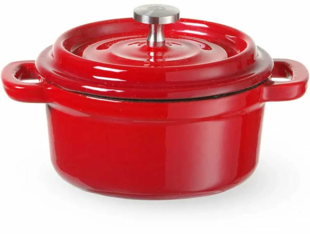 Puodas żeliwny emaliowany 0.27 l raudona - Hendi 626856