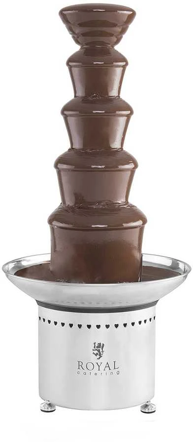 Šokoladinis fontanas šokoladui 5 pakopų 6kg Royal Catering RCCF-65W4