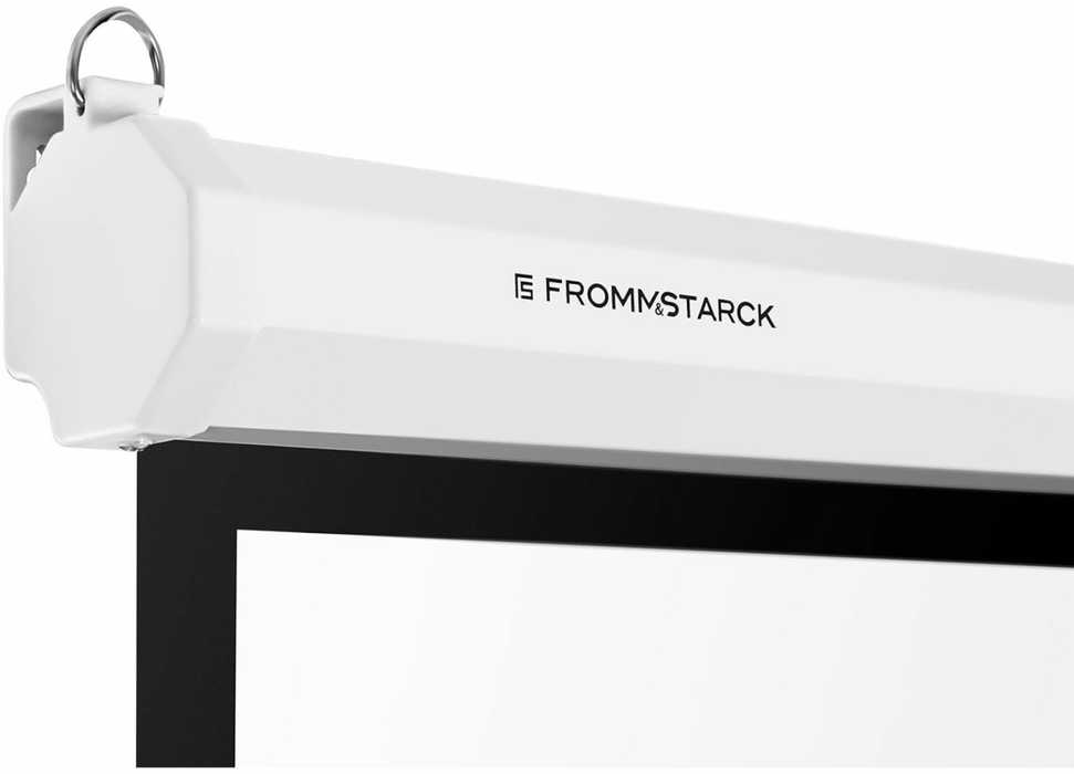 Projektorius Frommstarck Projektoriaus ekranas pusiau automatinis sieninis lubos matinis baltas 150'' 340x210 cm 16:9