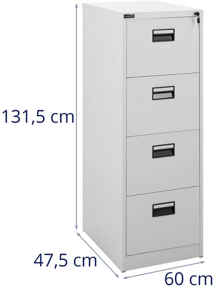 Frommstarck Rakinama metalinė dokumentų spinta - 4 stalčiai