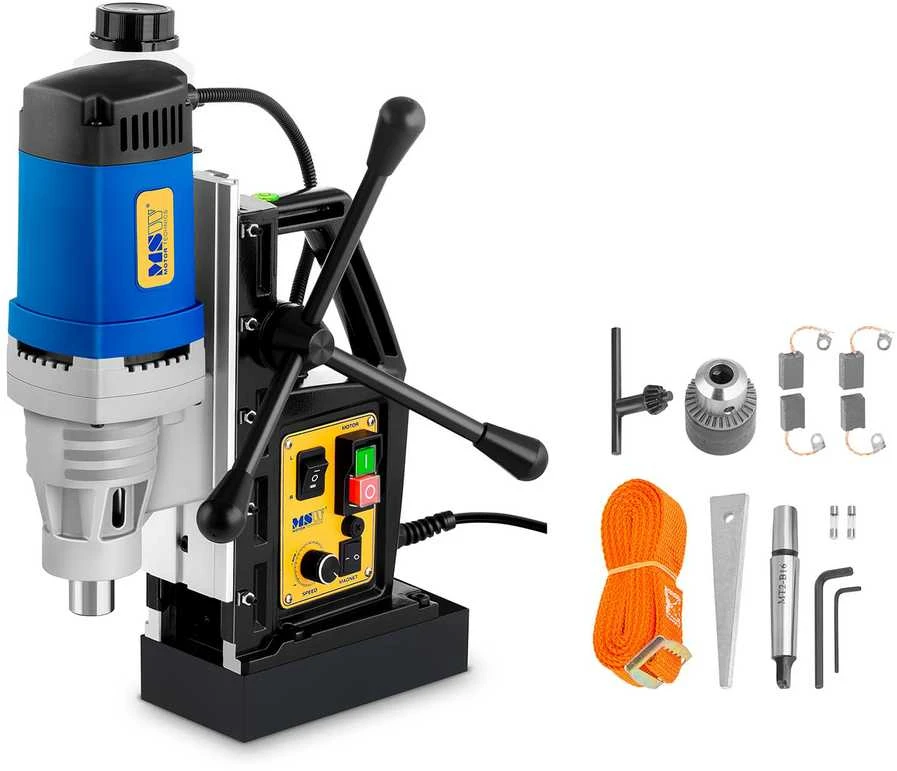 Grąžtas Magnetinis šlifuoklis su magnetiniu pagrindu 1300W MSW-MD32-ECO