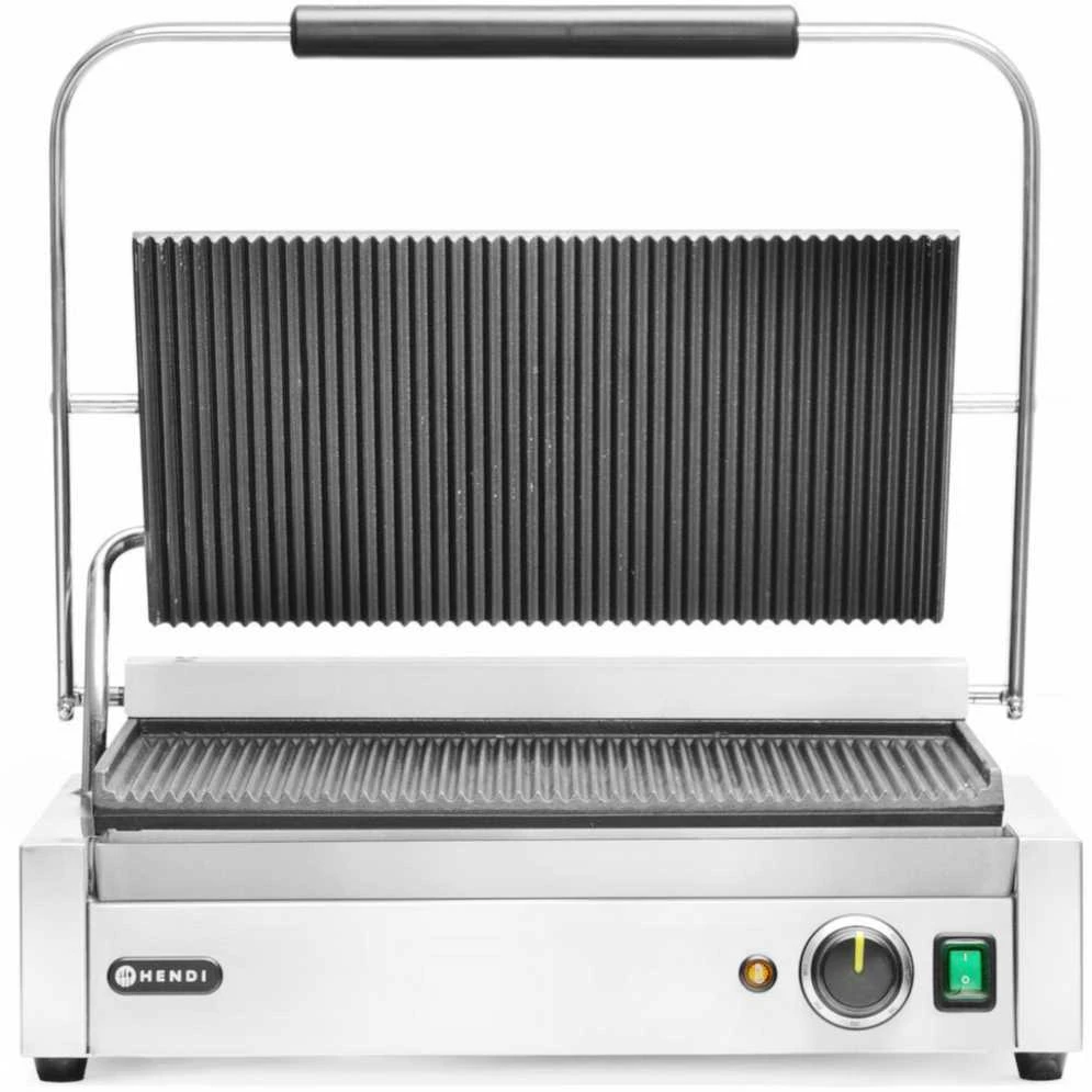 Elektrinis grilius kontaktowy XL Pianini 548 x 415 mm 2700 W - Hendi 263624