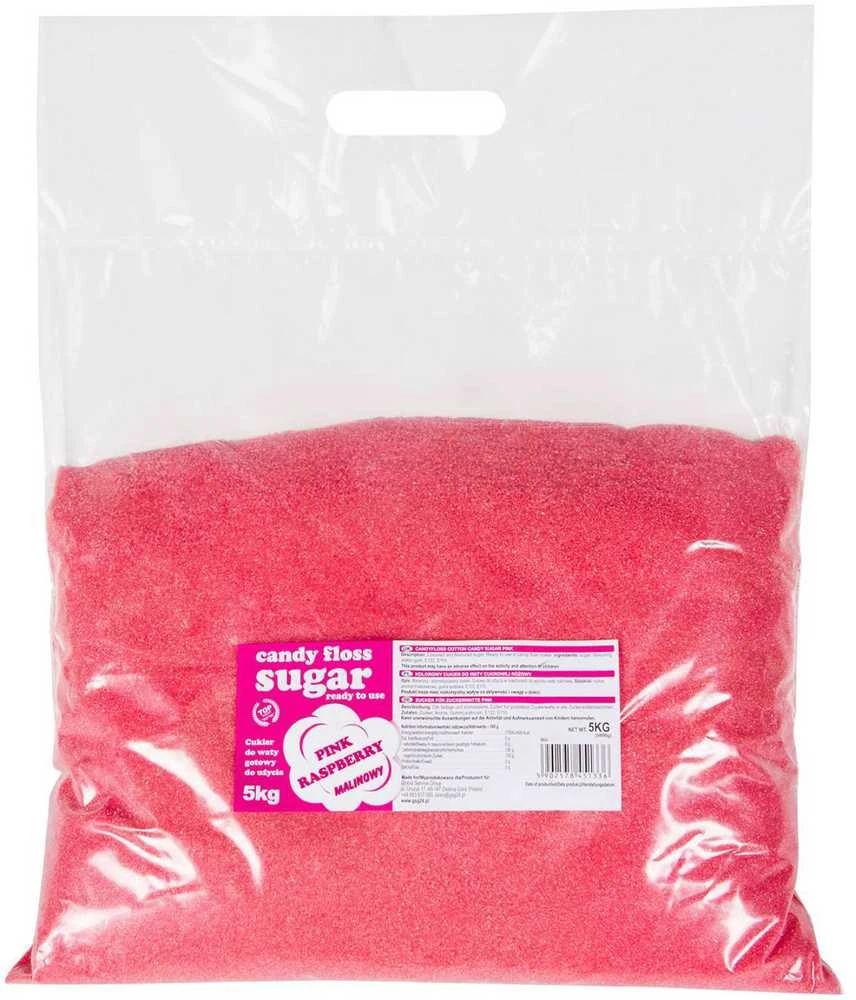 Aviečių skonio cukrus cukraus vatai 5kg pakuotė