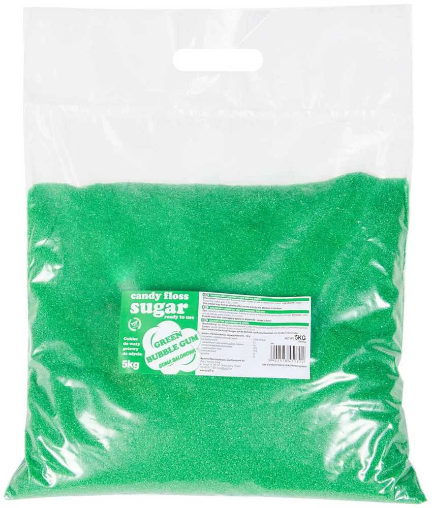 Žalias cukrus cukraus vatai 5kg maišelis