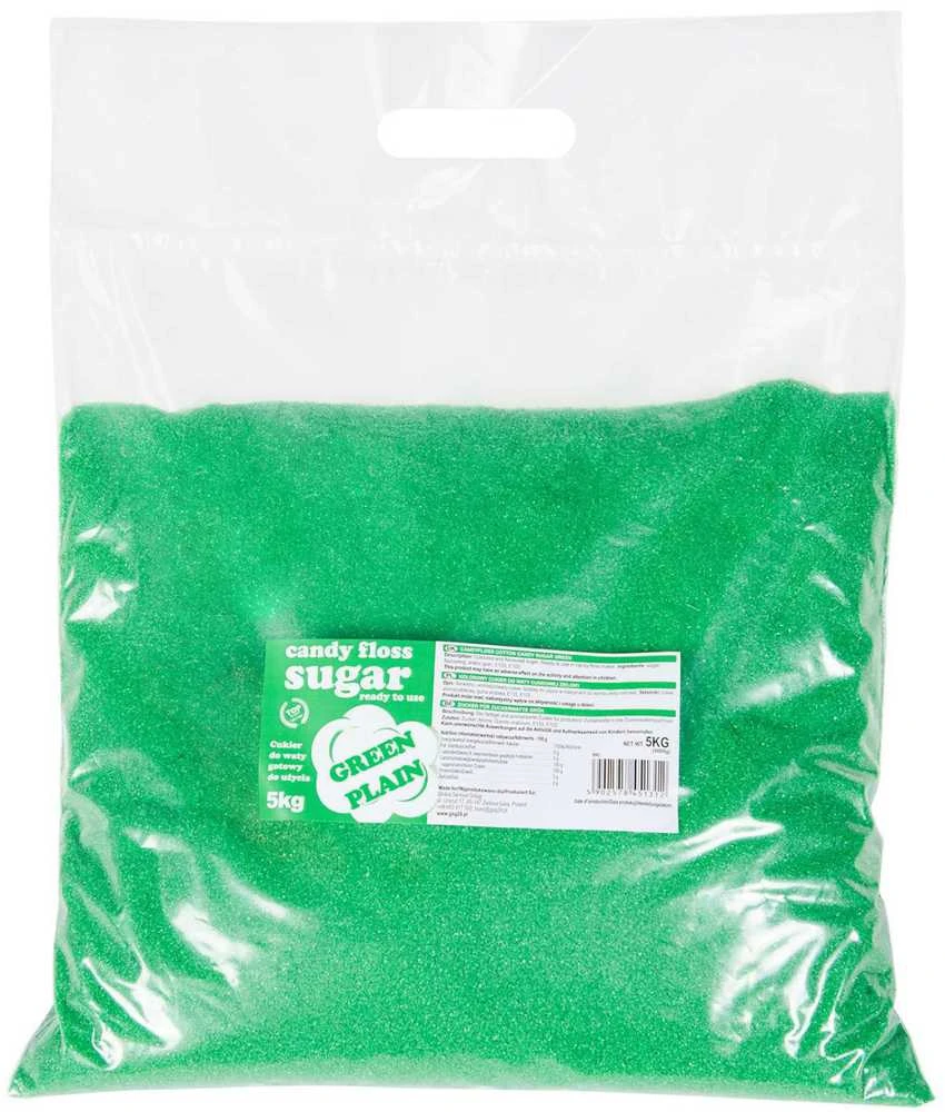 Žalias cukrus cukraus vatai 5kg pakuotė