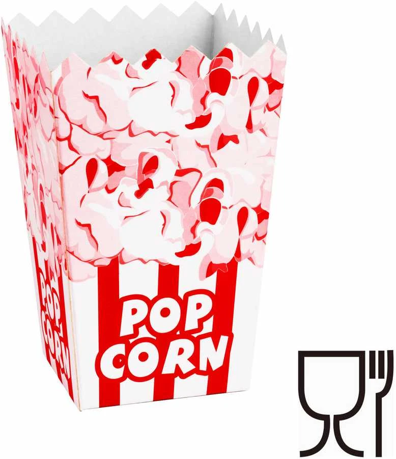 Gsg24 Kartoninė dėžutė PopCorn 7x14,5x9cm MEDIUM 0,75L 100 vnt.