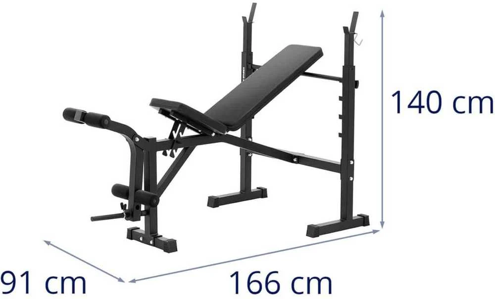 Gymrex Štangos treniruočių suoliukas, reguliuojamas iki 100 kg
