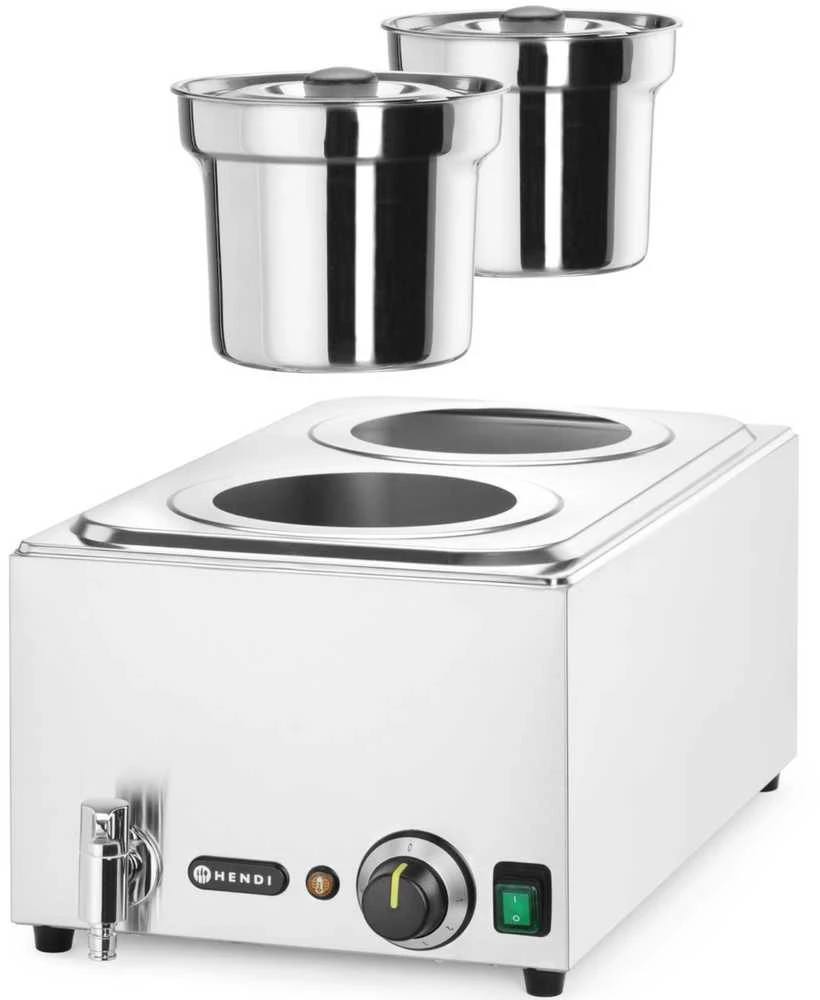 Hendi Elektrinis sriubos šildytuvas su indeliais, 2 x 4 l, 1000 W