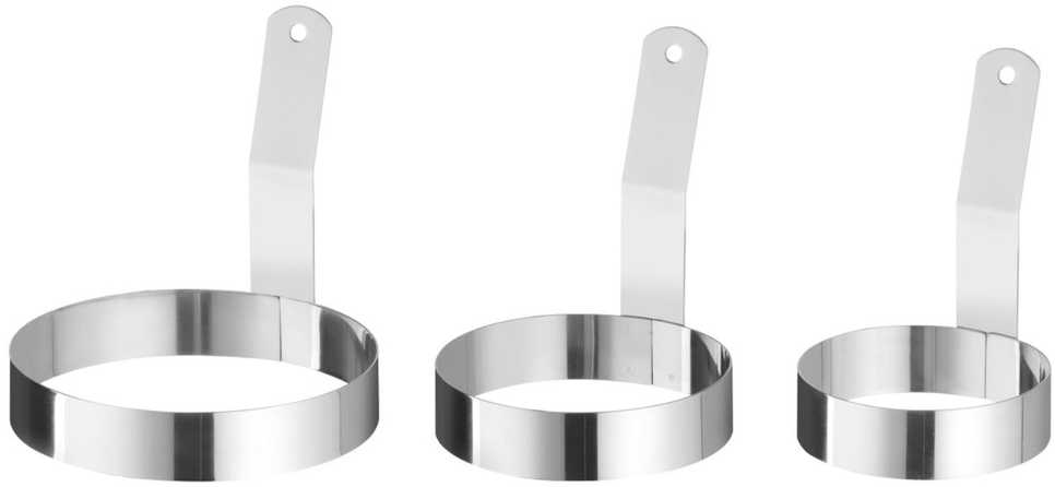 Hendi Žiedinė kepimo forma su rankena, PLIENINĖ, 103 mm skersmens