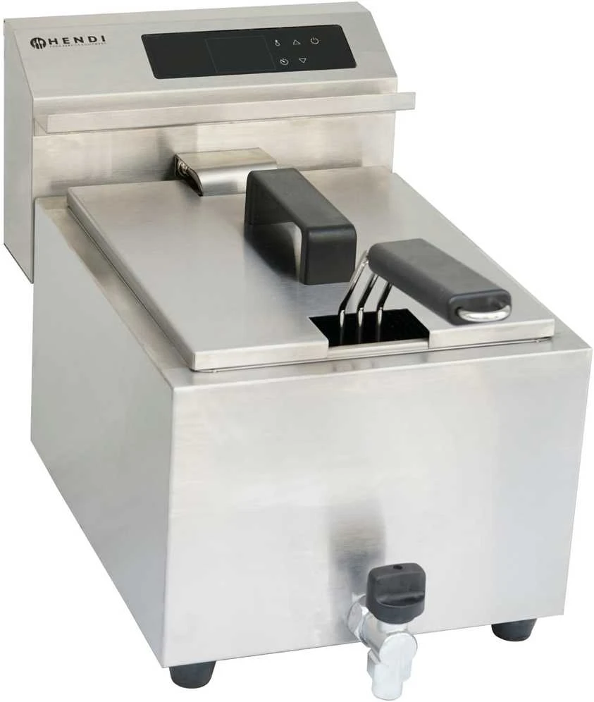 Hendi Mastercook skaitmeninė skydinė gruzdintuvė su čiaupu 8L 3500W