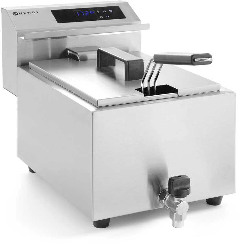 Hendi Mastercook skaitmeninė skydinė gruzdintuvė su čiaupu 8L 3500W
