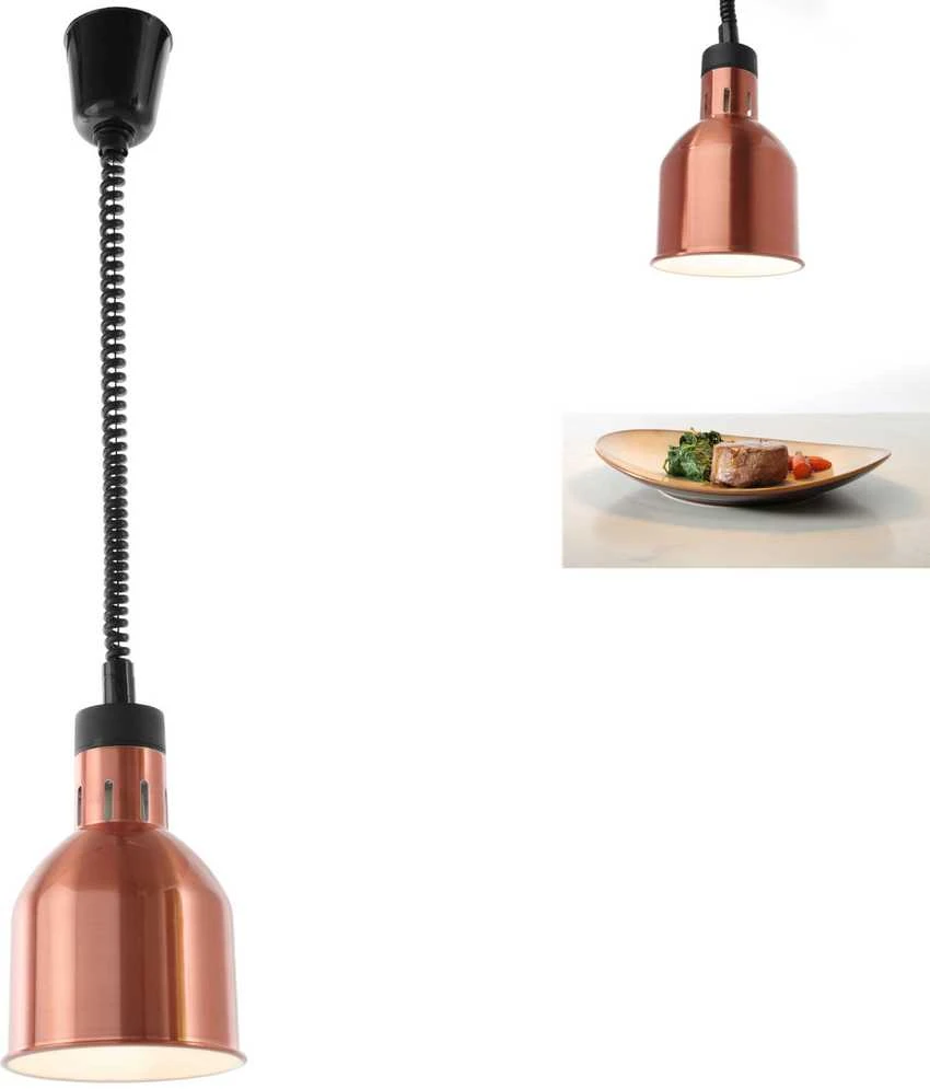 Hendi Maisto pašildymo lempa - pakabinama cilindro formos kūginė varinė 250W