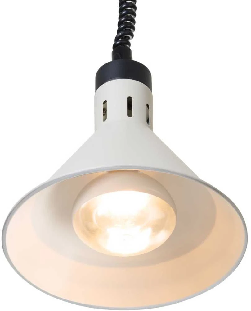 Hendi Kūginė pakabinama maisto šildymo lempa, 275 mm skersmens, 250 W – balta