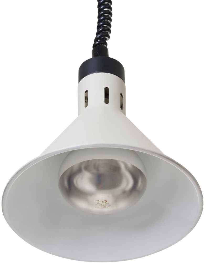 Hendi Kūginė pakabinama maisto šildymo lempa, 275 mm skersmens, 250 W – balta