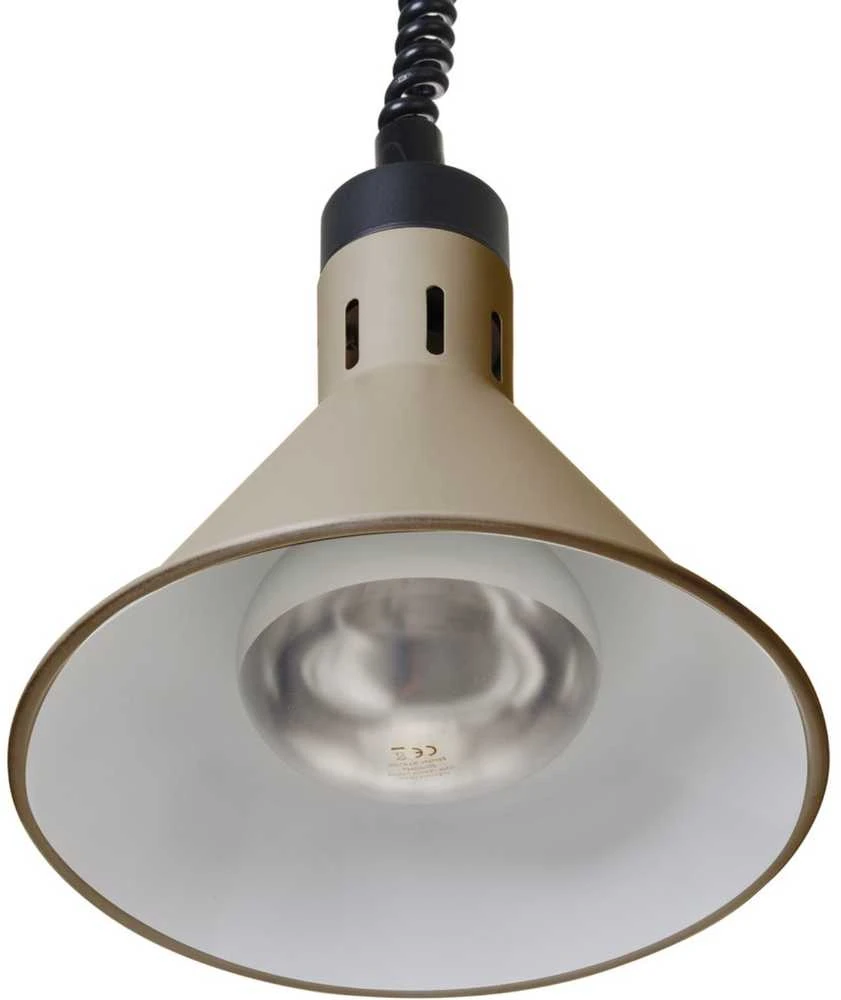 Hendi Kūginė pakabinama maisto šildymo lempa, 275 mm skersmens, 250 W - smėlio spalvos