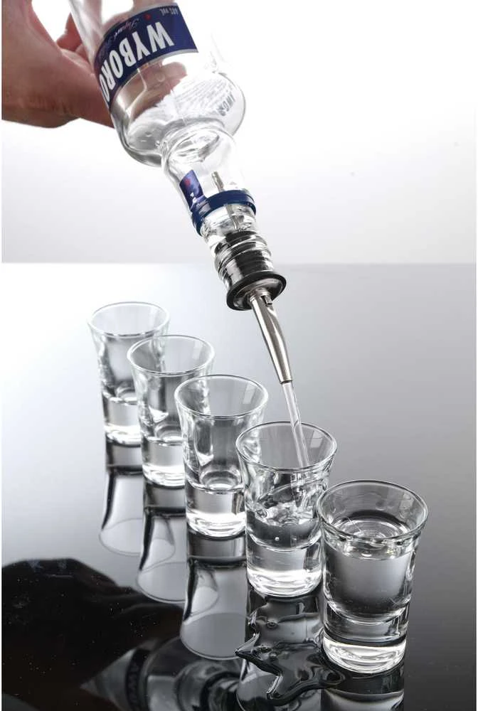 Bar Up Alkoholio dozatoriaus piltuvas - laisvas srautas RINKINYS iš 6 vnt.