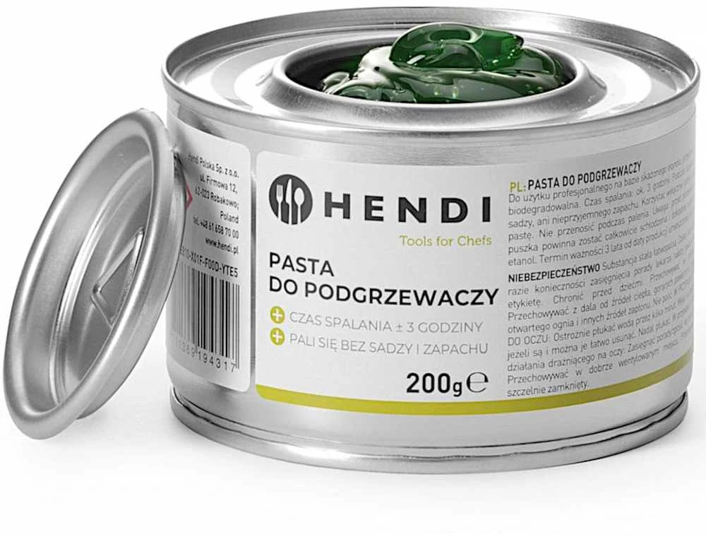 Hendi Etanolio maisto šildymo pasta 200 g - 72 skardinės