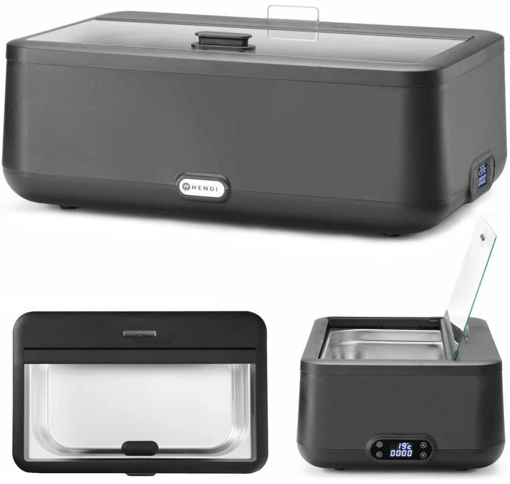 Hendi UNIQ elektrinis baseino marie šildytuvas 607 x 402 mm 700 W - juodas