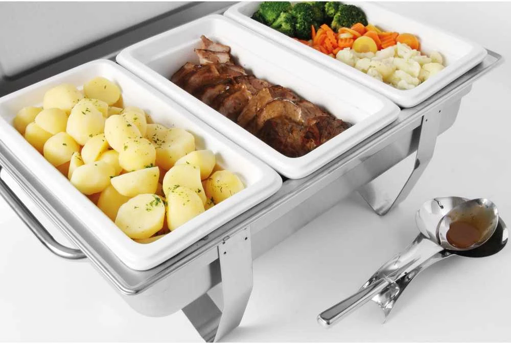 Hendi Maisto šildytuvas su pasta, plieninės žvakės, GN 1/1 - DIDELIS RINKINYS