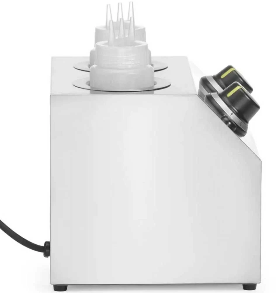 Hendi Elektrinis butelių padažo šildytuvas, dvigubas, 2 zonos, 2x 650 ml, 200 W