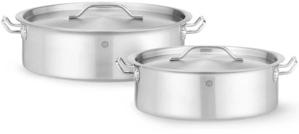 Hendi Puodas niski su dangteliu Budget Line 15.8 l śr. 380x139 mm
