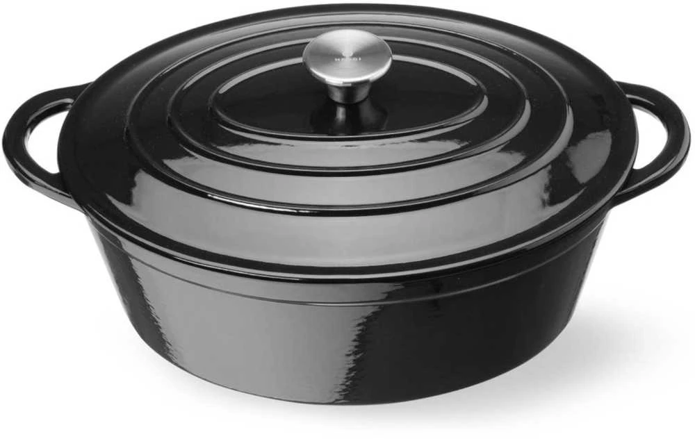 Hendi Emaliuotas ketaus puodas, ovalus, 6,88 l, 405x255x134 mm