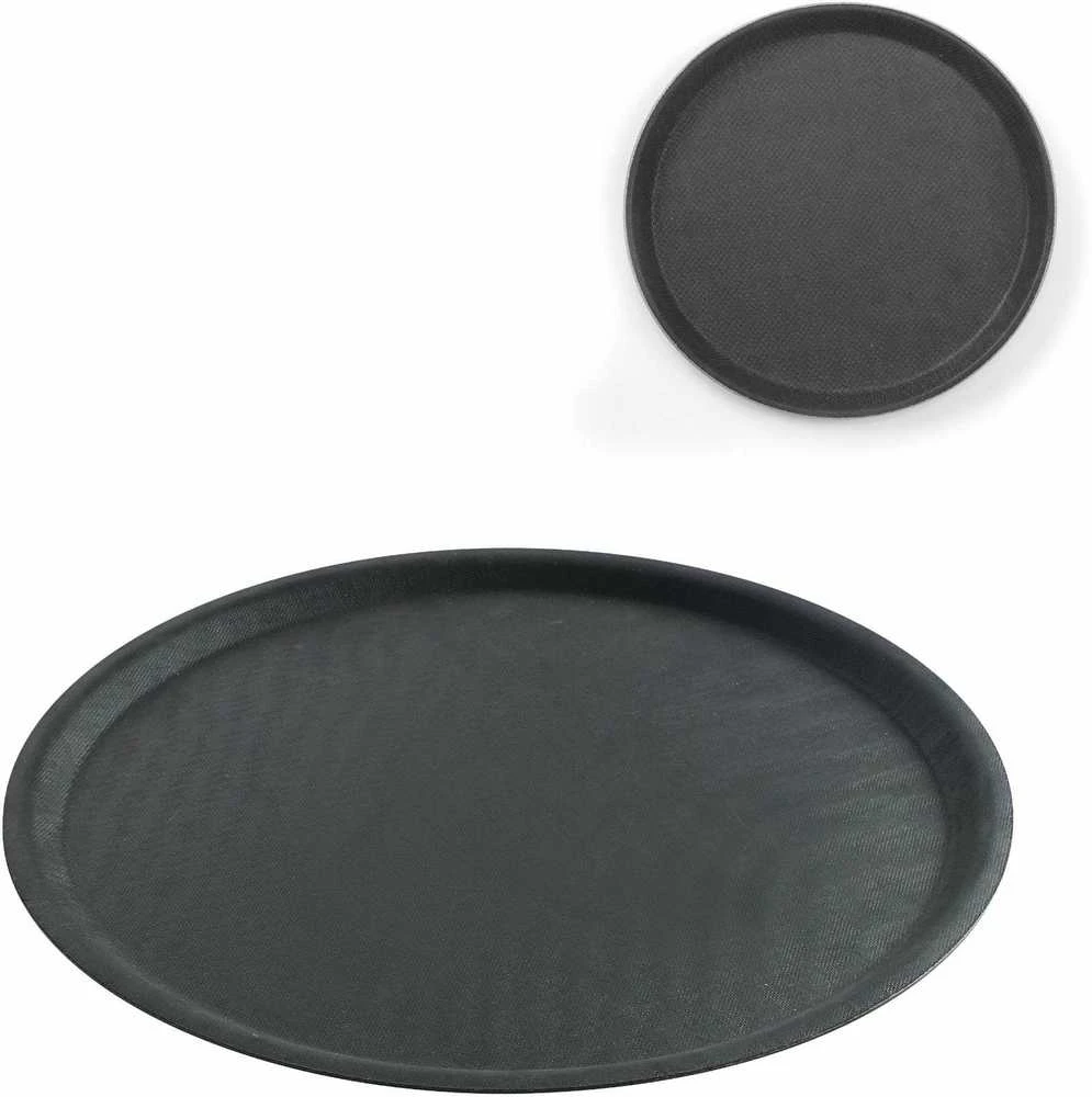 Hendi Neslystantis padavėjo padėklas, apvalus, skersmens. 40cm - juoda