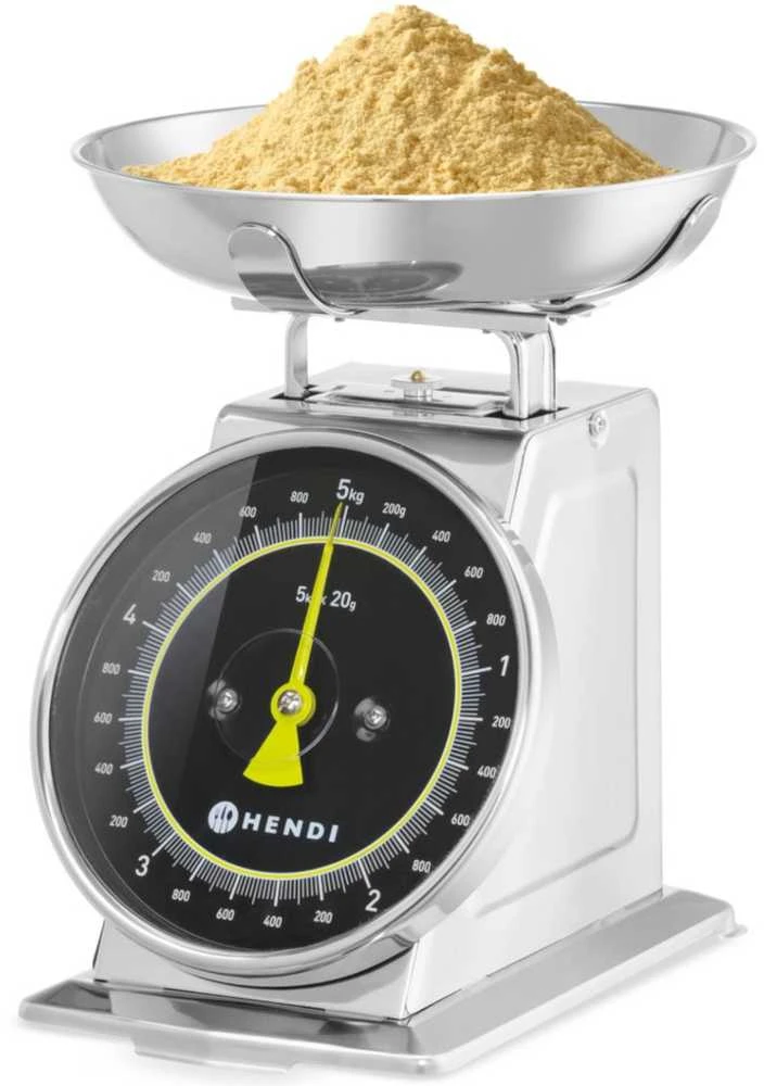 Hendi Virtuvinės svarstyklės analogowa su szalką STAL 5kg