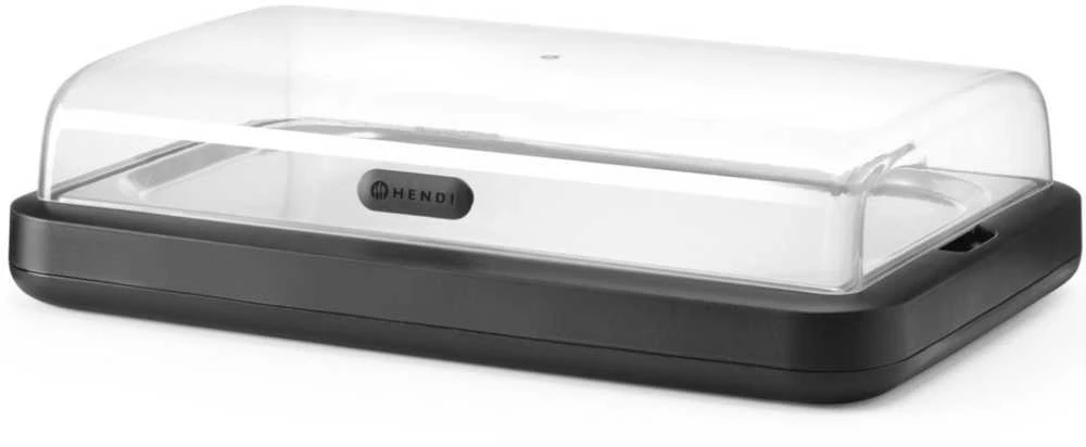Hendi UNIQ GN 1/1 vitrina su aušinimo įdėklu - juoda