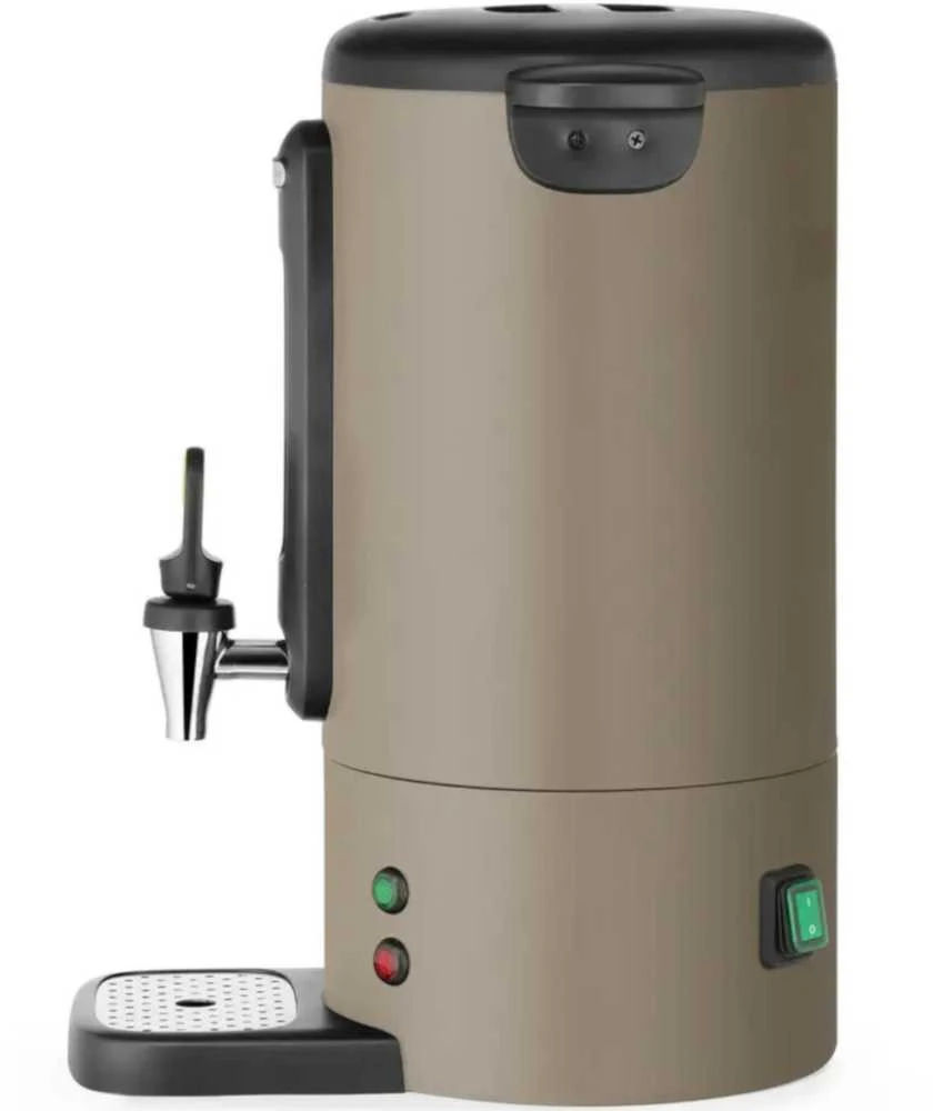 Hendi Kavos virimo aparatas su čiaupu ir lašėjimo padėklu UNIQ 7 l 1050 W - pilkšvai rudas