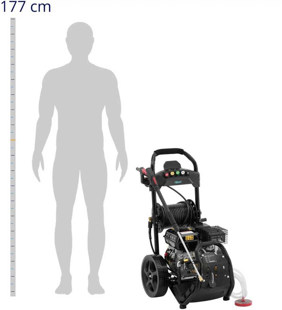 Hillvert Degimo slėgio plovykla 200 barų 9 l/min 4500 W