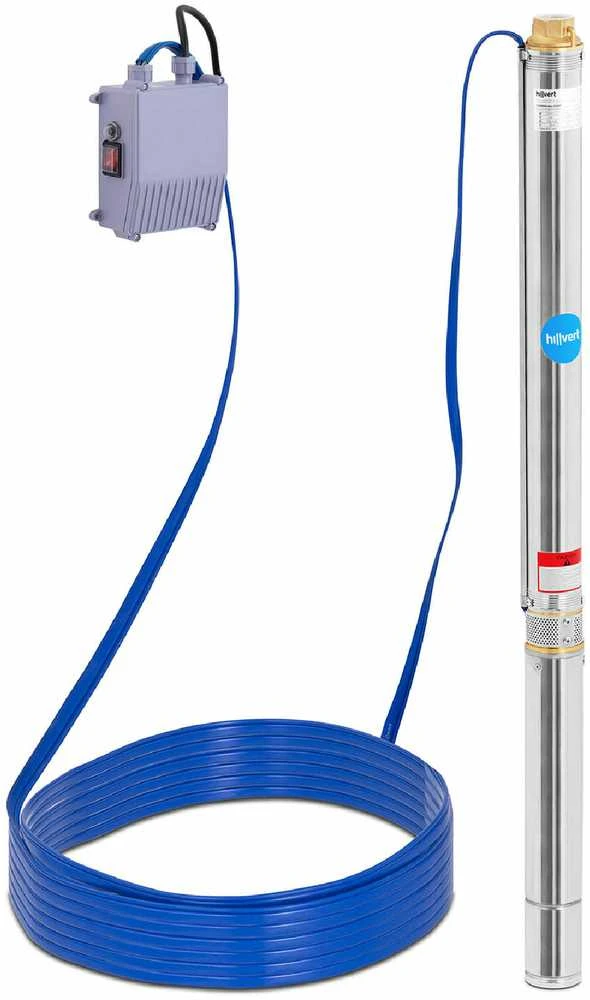 „Hillvert“ nerūdijančio plieno giluminio gręžinio siurblys, 3600 l/h, iki 84 m gylio