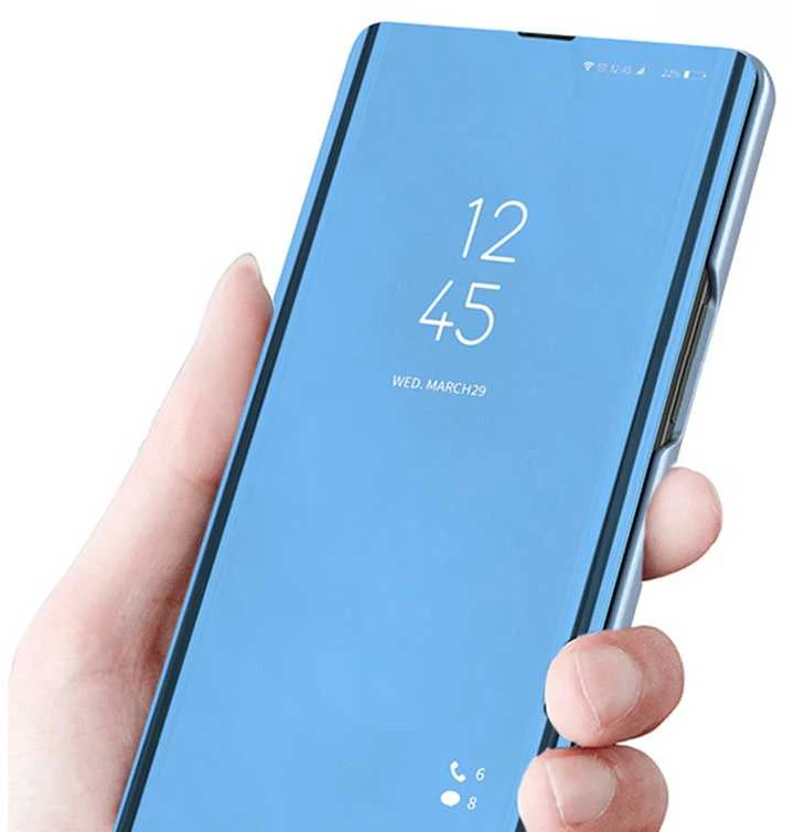 Dėklas Hurtel Glossy Su Flip Case, skirtas Xiaomi Redmi Note 12 5G / Poco X5 Pro 5G Clear View Case juoda