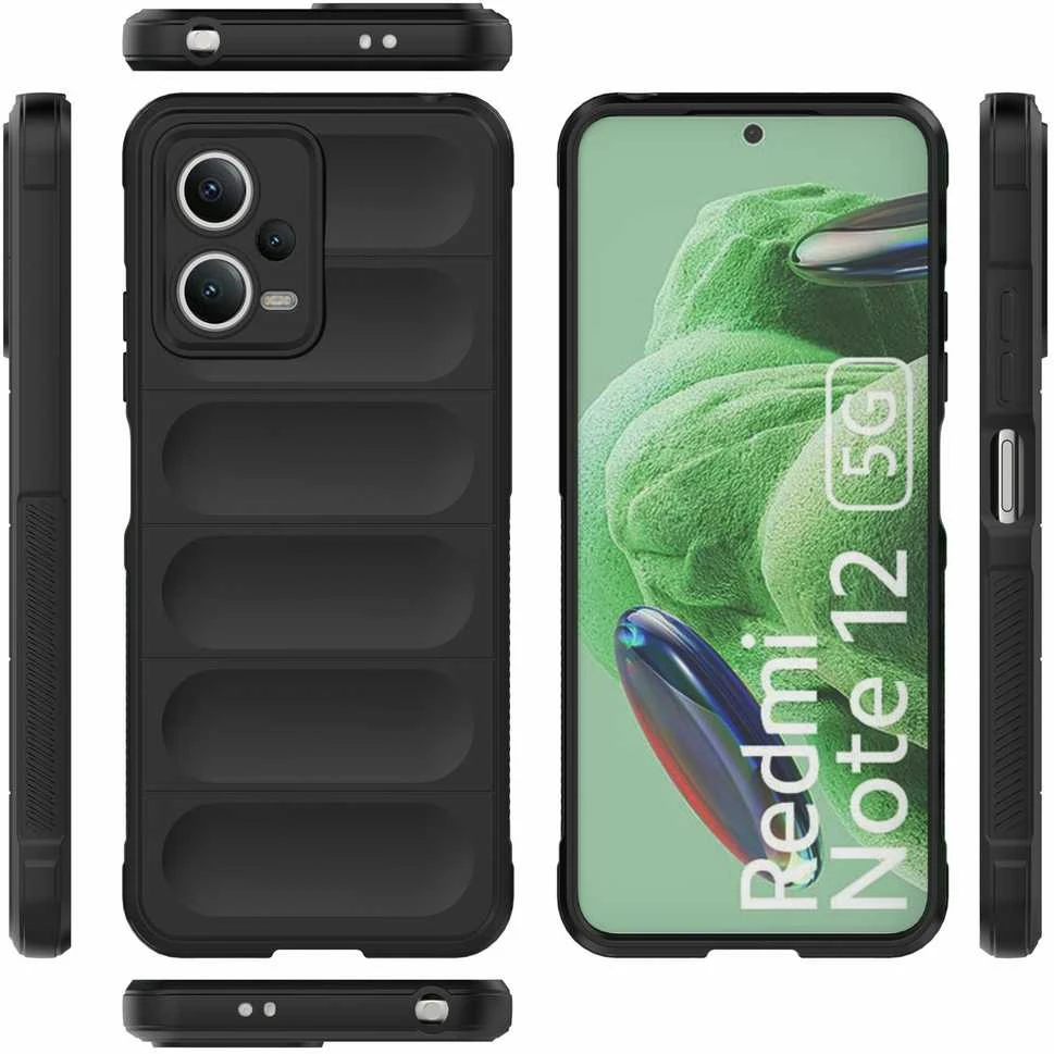 Hurtel Dėklas Flexible Cover Xiaomi Redmi Note 12 5G / Poco X5 5G Magic Shield Case juoda
