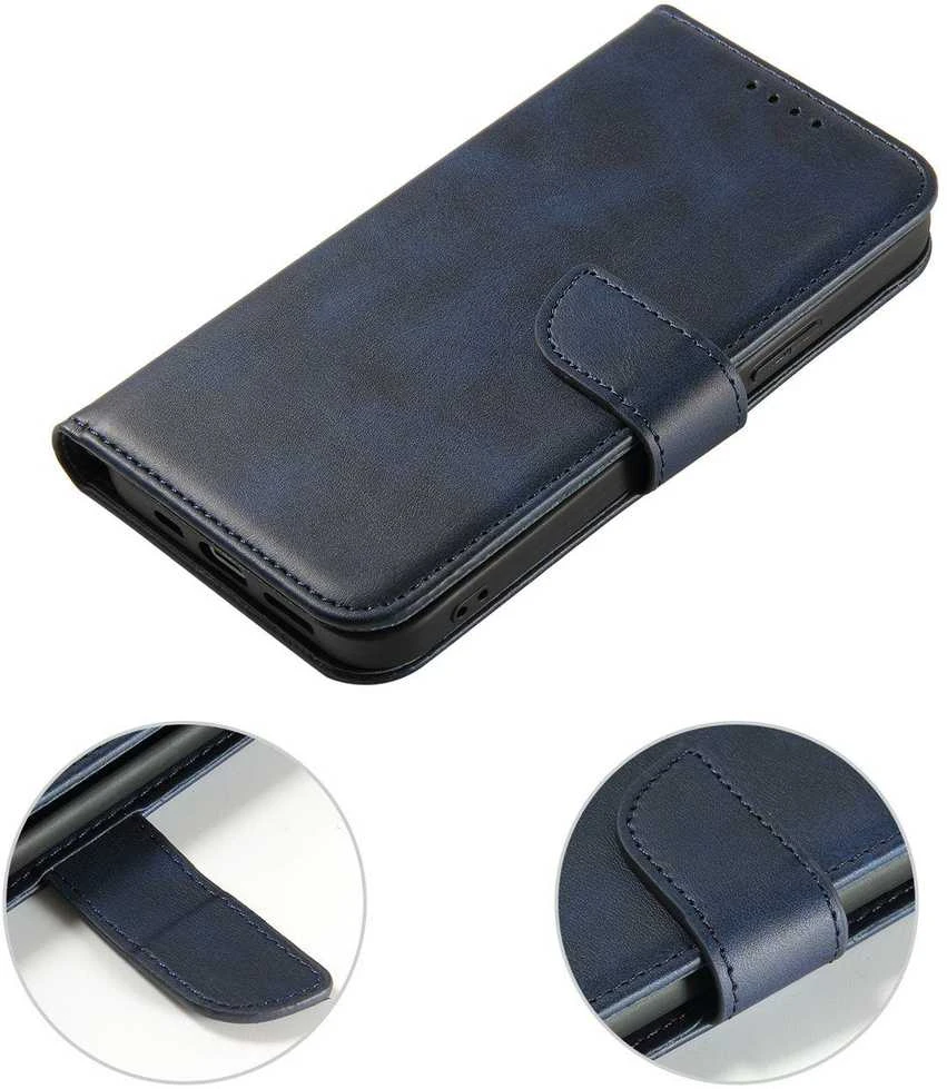 Hurtel Dėklas etui su klapką i portfelem do Samsung S24 Plus Magnet Case mėlyna