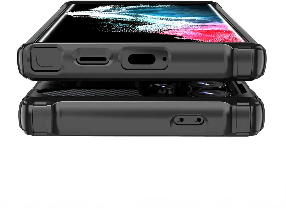 Hurtel Dėklas šarvuotas sustiprintas Samsung Galaxy S24 Ultra Hybrid Armor juoda